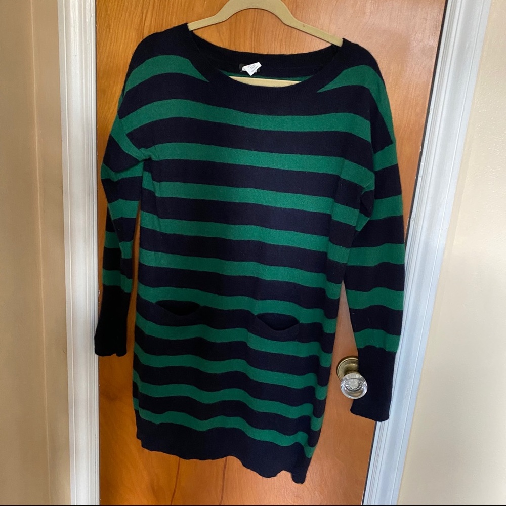 J. Crew Striped Sweater Dress Size Large